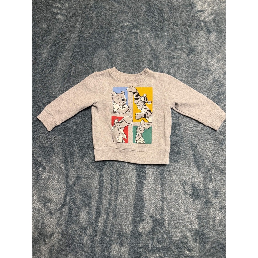 Jumping Beans Disney Winnie the Pooh Tigger Eeyore Fleece Sweatshirt Gray 18M